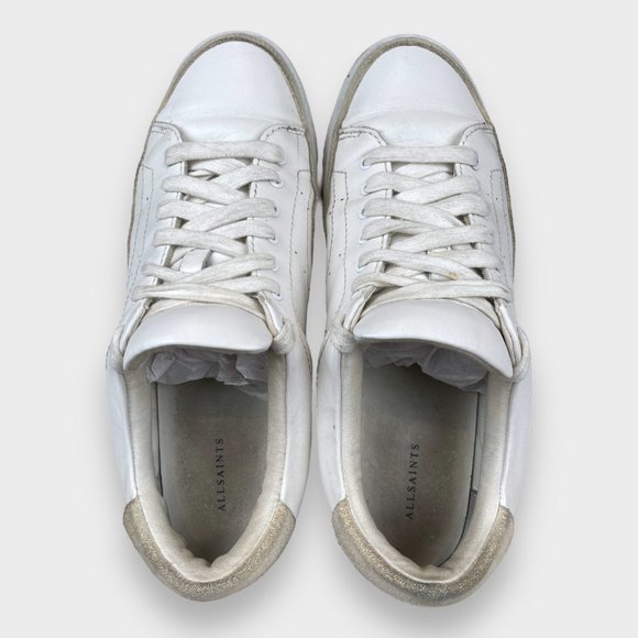 All Saints Trish Platform Low Top White Sneakers Women's Shoe Size 40 (10 US) - Picture 8 of 13